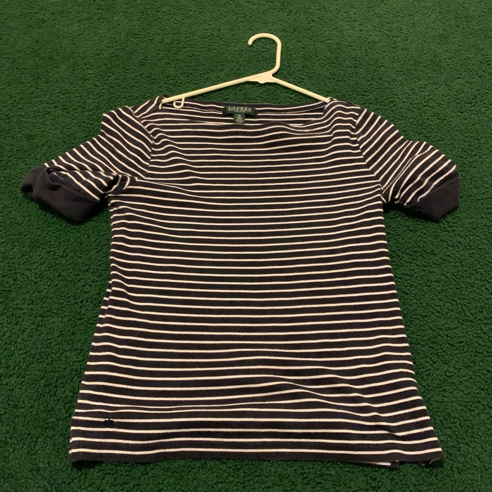 Striped Short Sleeve Shirt From Lauren